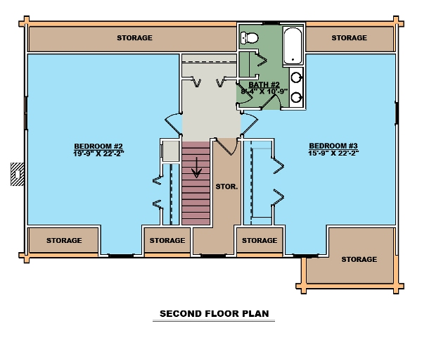 The Appalachian Second Floor plan