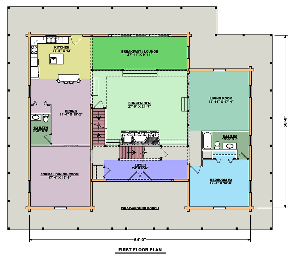The Chesapeake First Floor Plan
