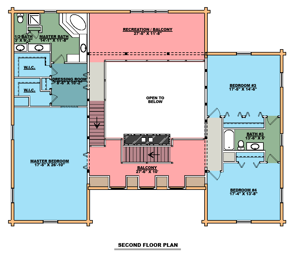 The Chesapeake Second Floor Plan