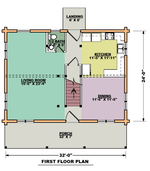 Gatlinburg First floor Plan