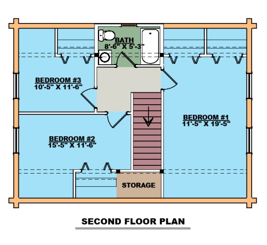 Gatlinburg Second Floor Plan