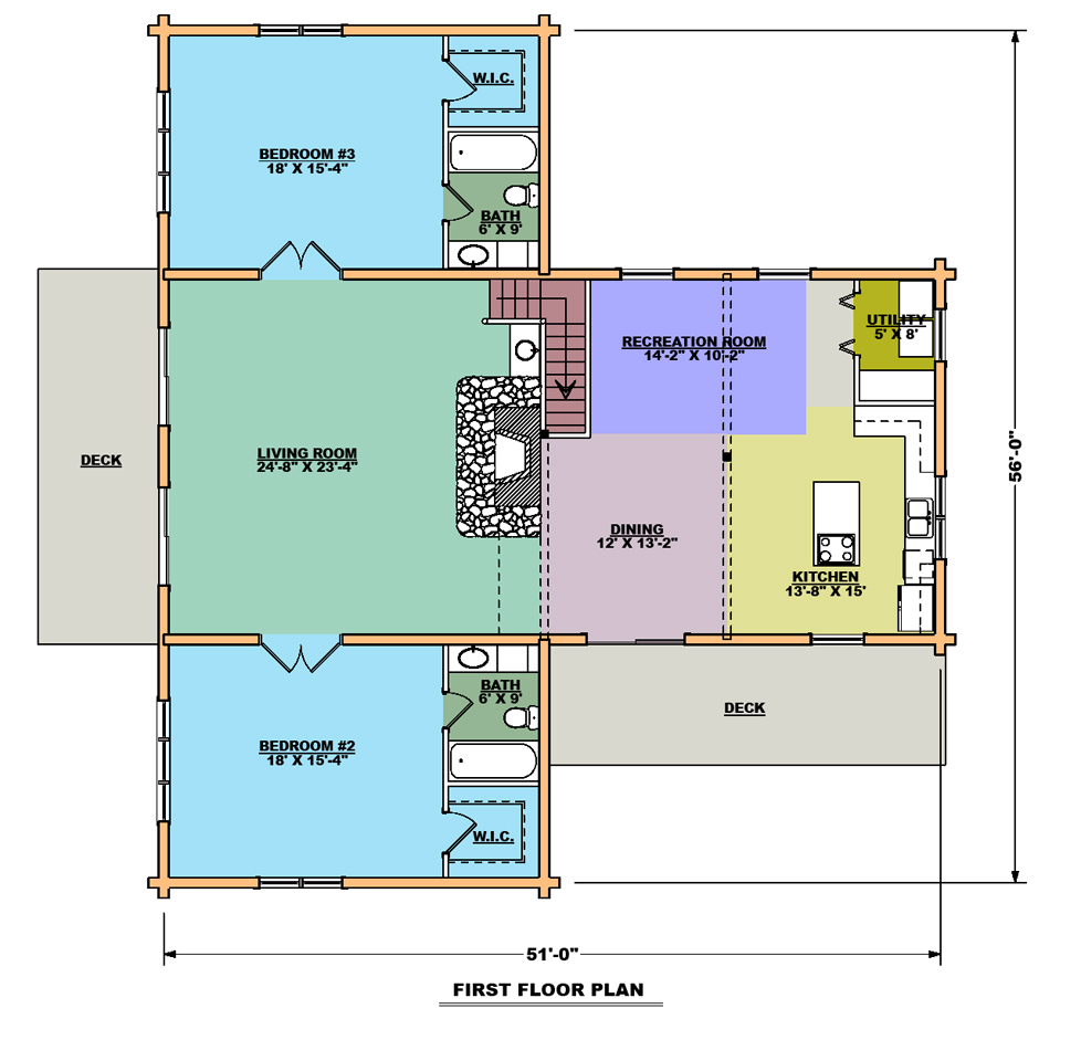 The Hampton First Floor Plan