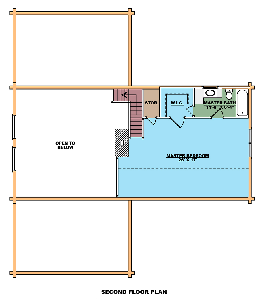 The Hampton Second Floor Plan