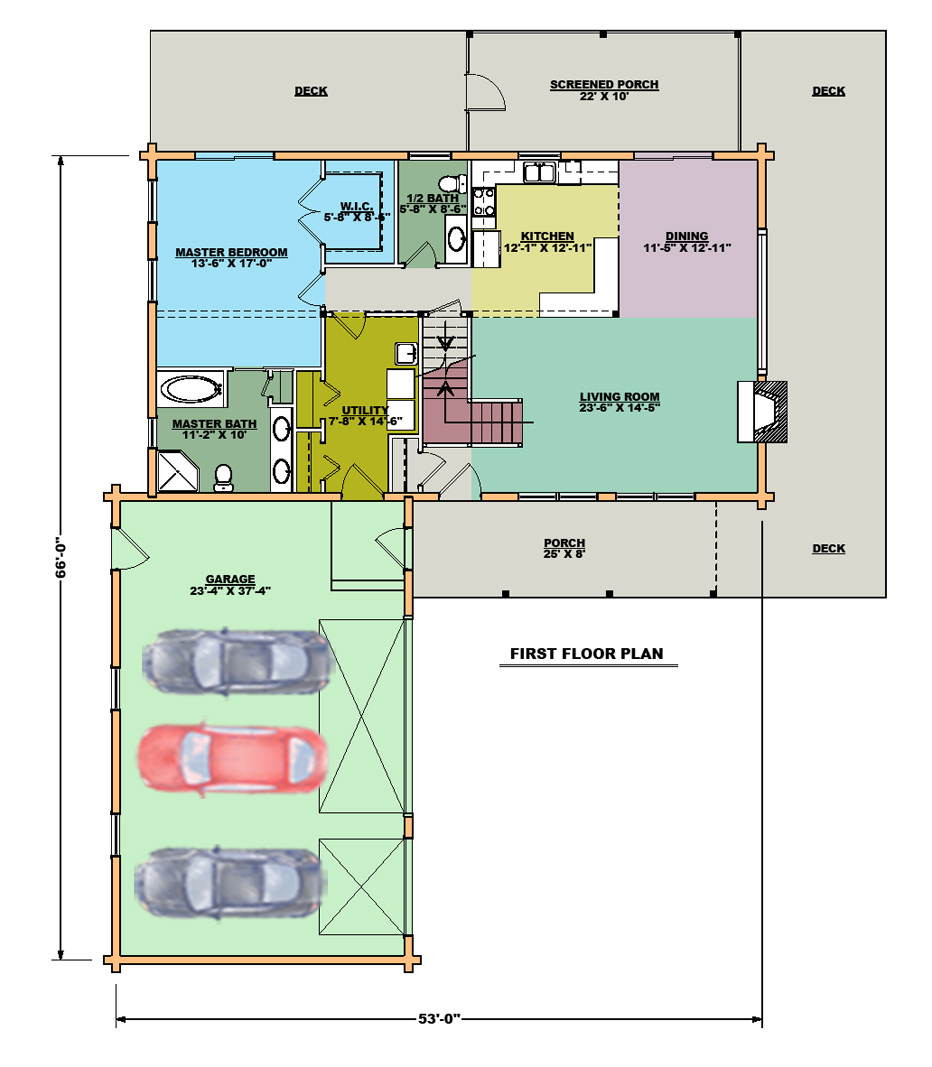 Madison First Floor Plan