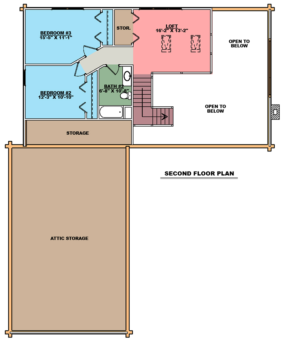 Madison Second Floor Plan