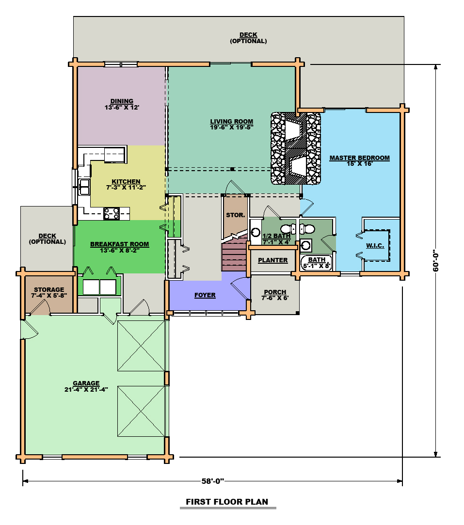 The Portland First Floor Plan