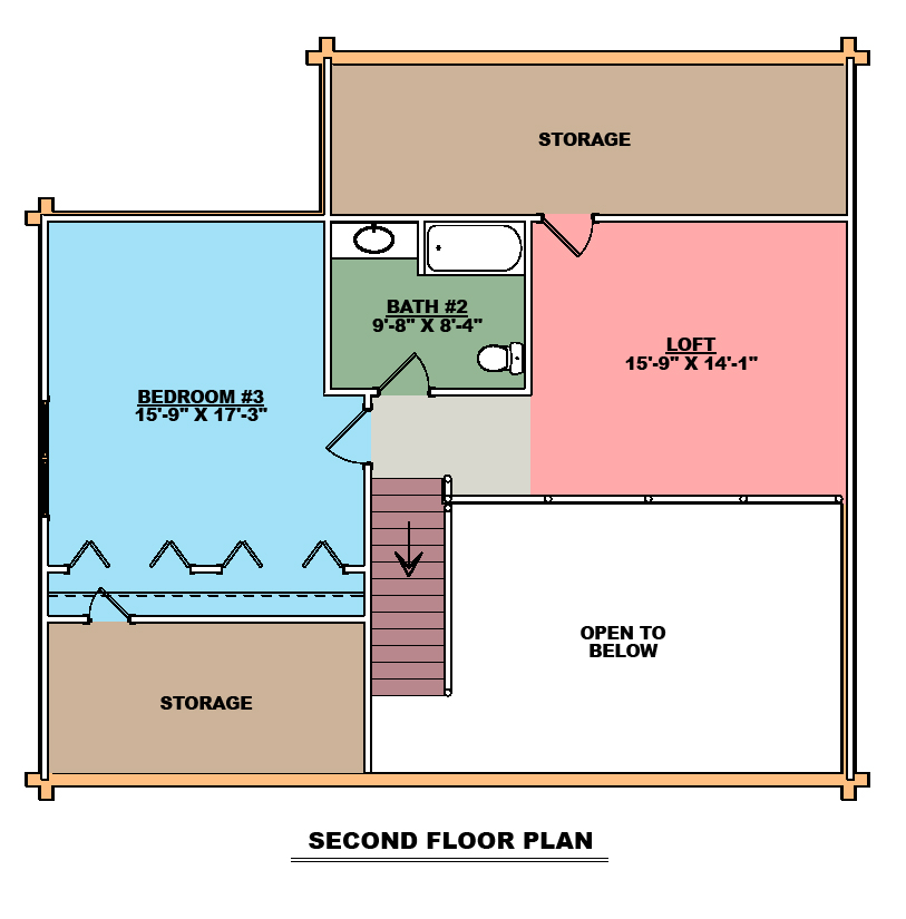 Roanoke Second Floor Plan