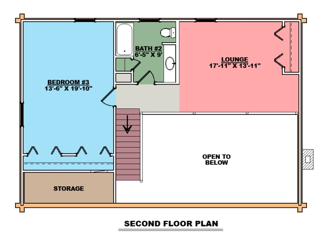 The Texan Second Floor Plan